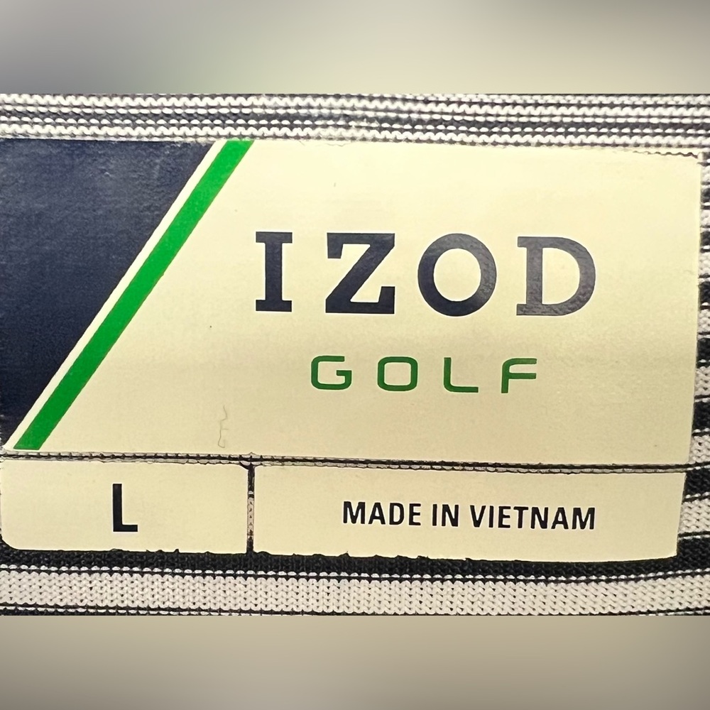 IZOD Golf, Size: Large, Striped shirt, Pre-Owned - Picture 4 of 5